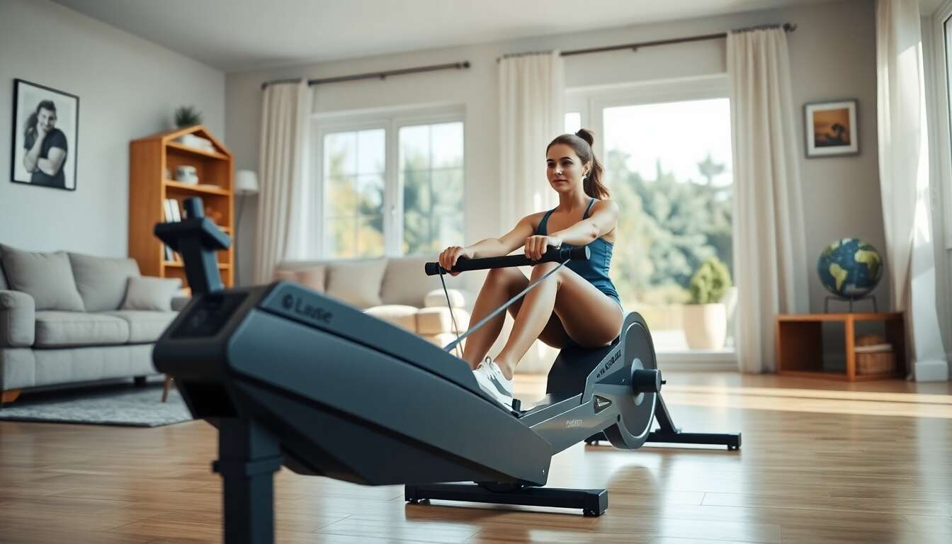 Comment brûler plus de calories avec un rameur chez soi