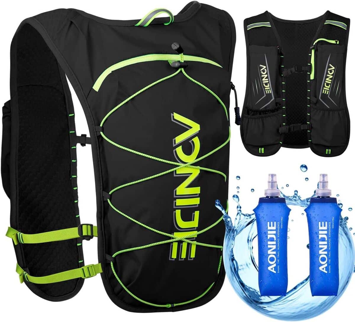 Test du gilet d'hydratation noir pour coureurs : performance et légèreté