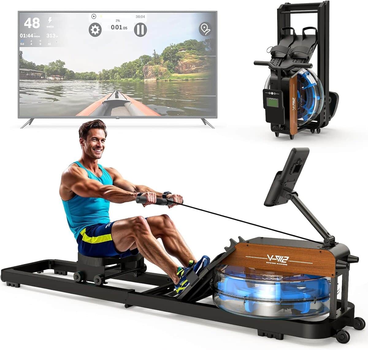 Test du rameur ORISYN : performance pliable et connectée