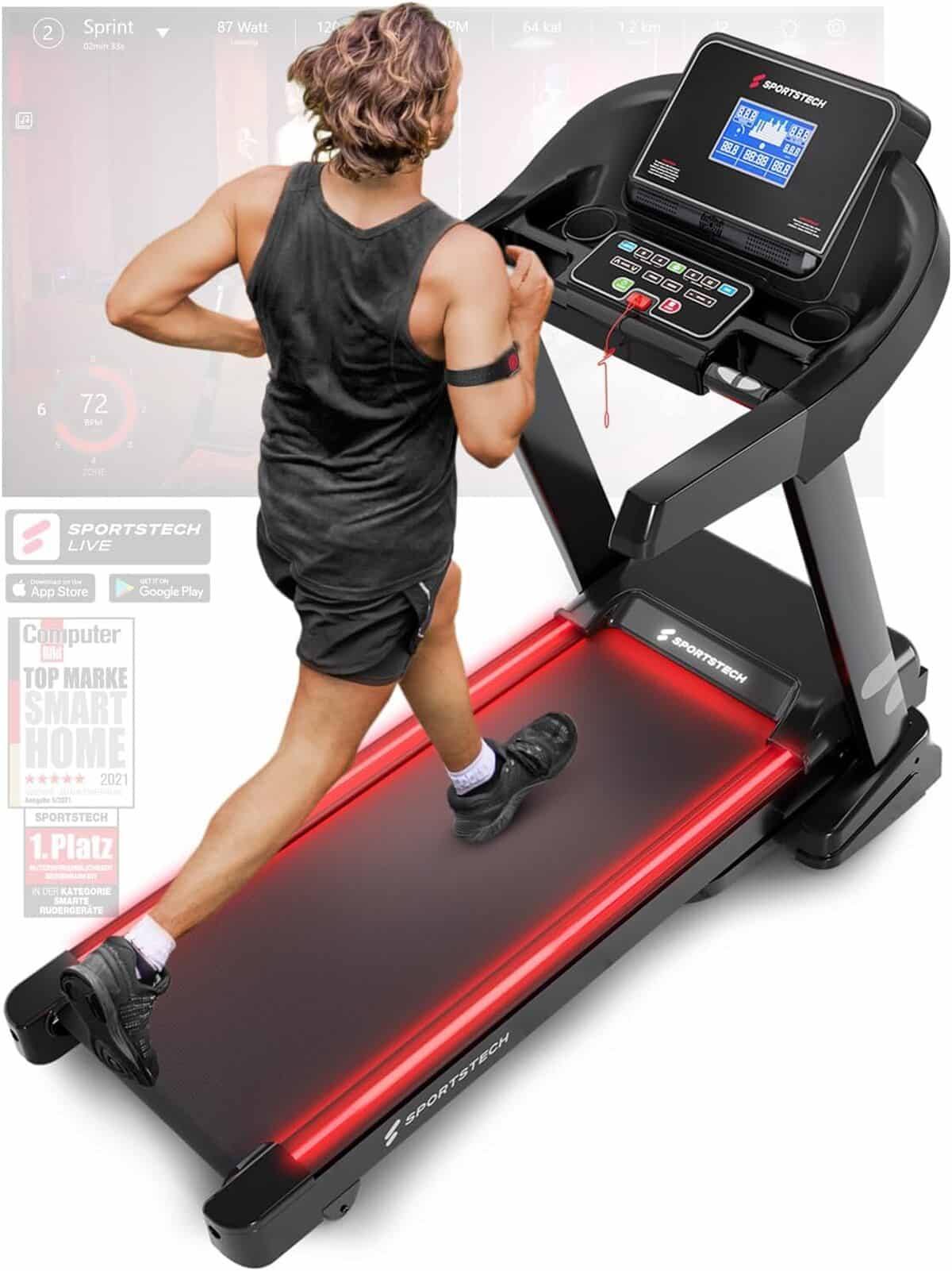 Test du tapis de course Sportstech F37s : performances et innovations en avant