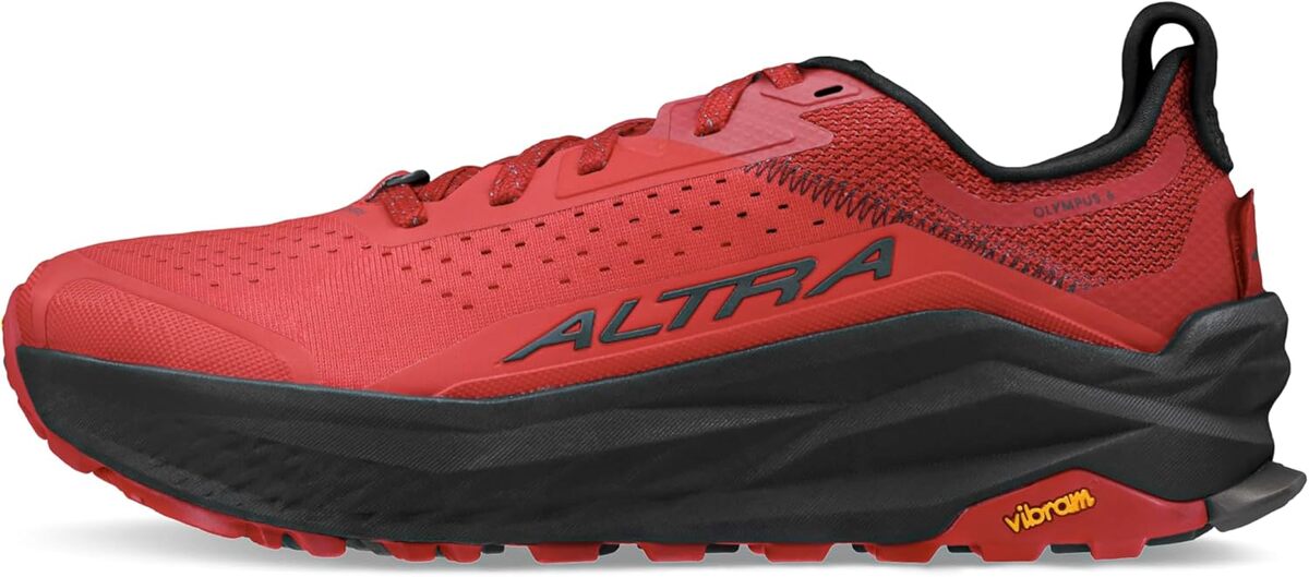 Test des chaussures Altra Olympus 6 Trail rouge, taille 45