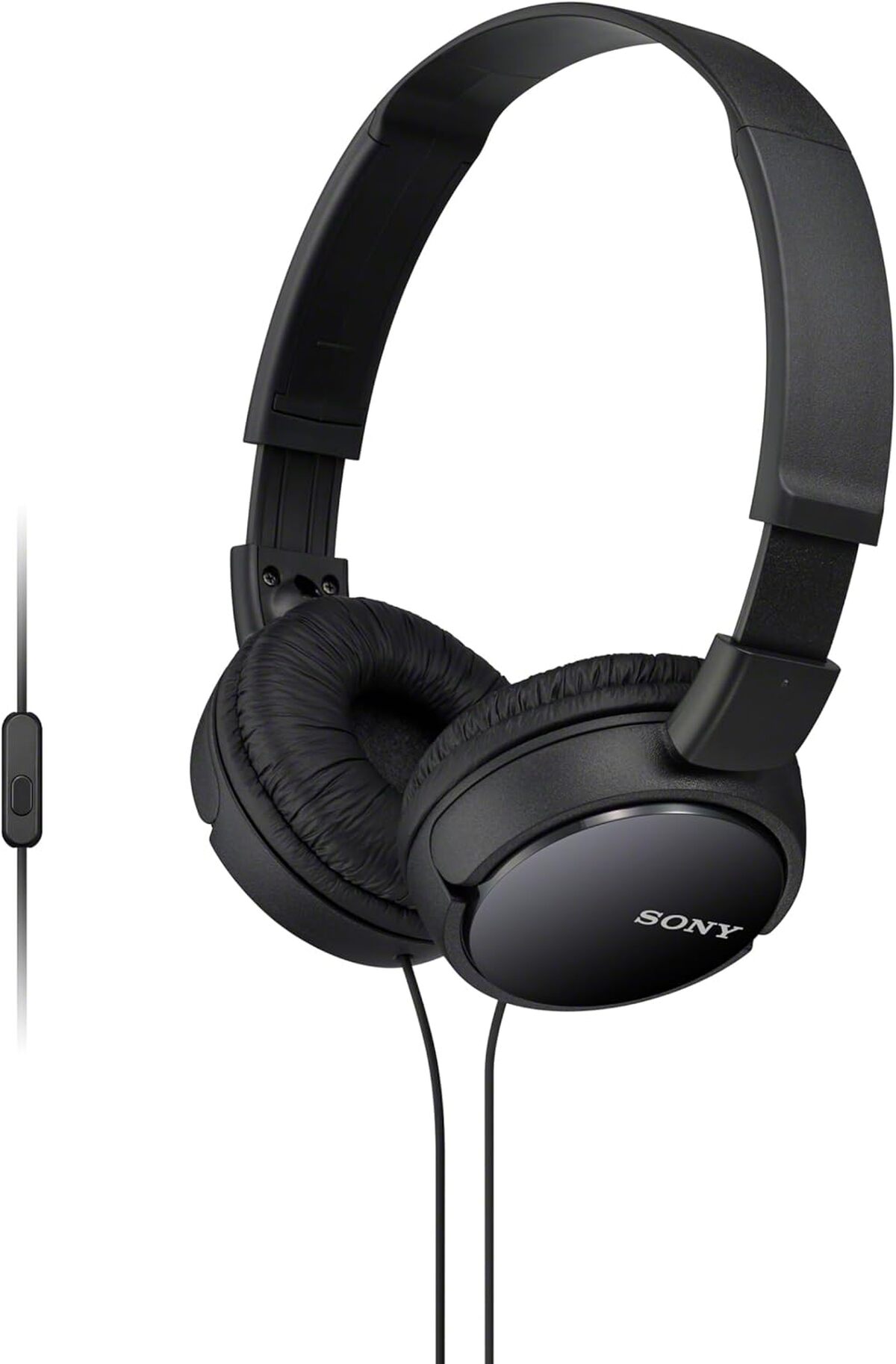 Test du casque pliable Sony MDR-ZX110APB avec microphone noir