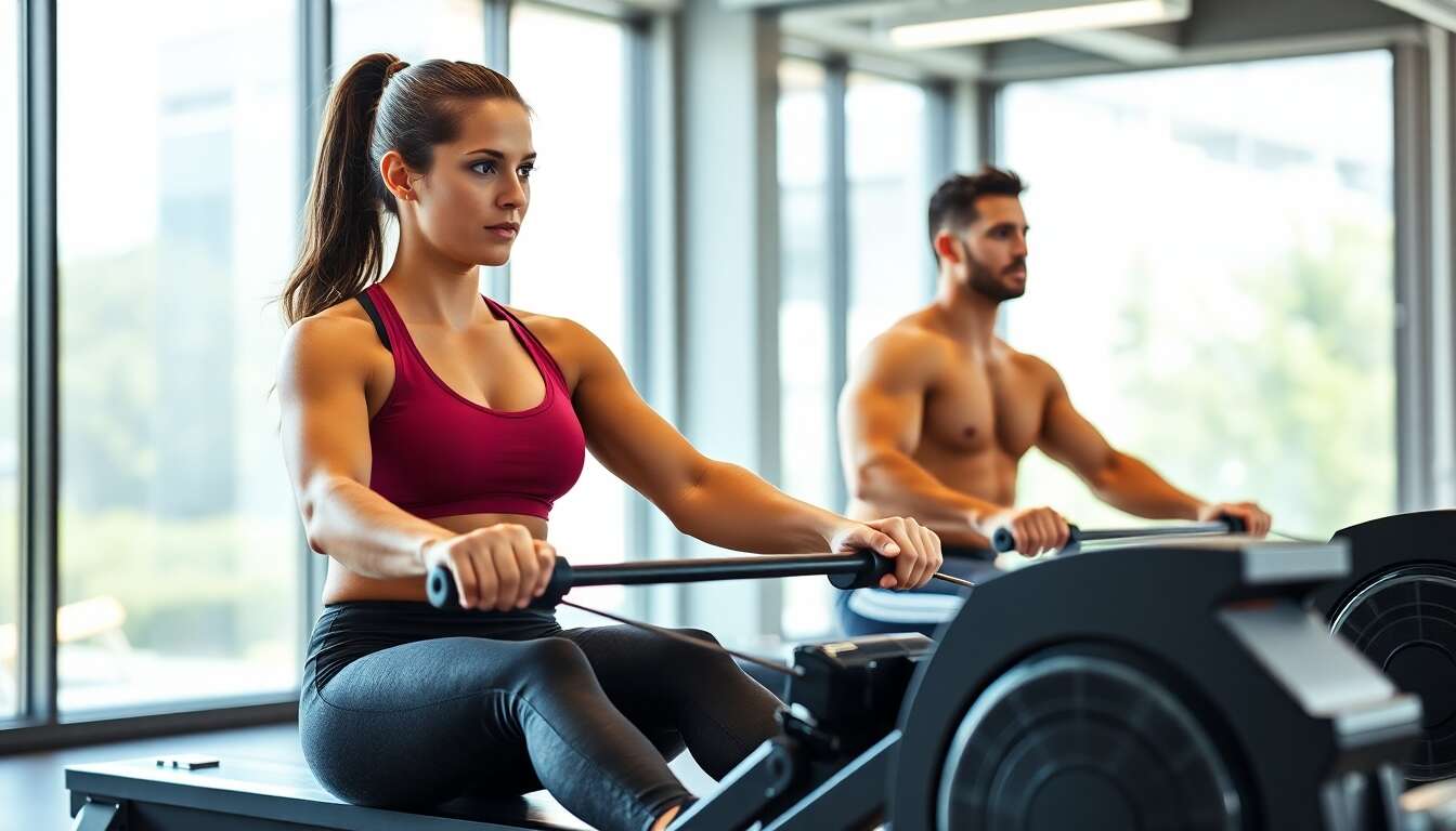 Les bienfaits du rameur sur le corps et le cardio