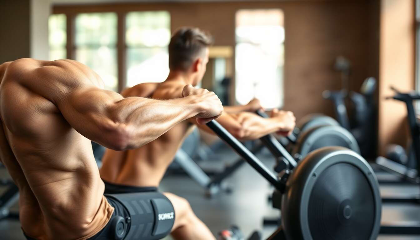 Quels muscles le rameur sollicite-t-il ?