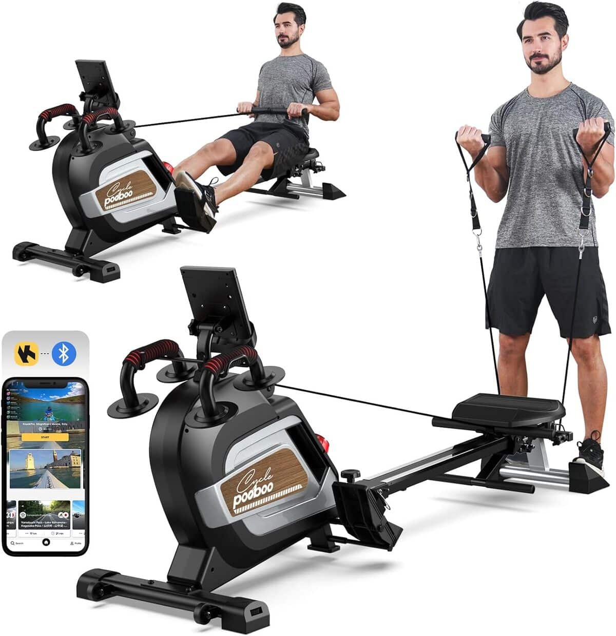 Test du rameur multifonction pooboo : entraînement complet à domicile