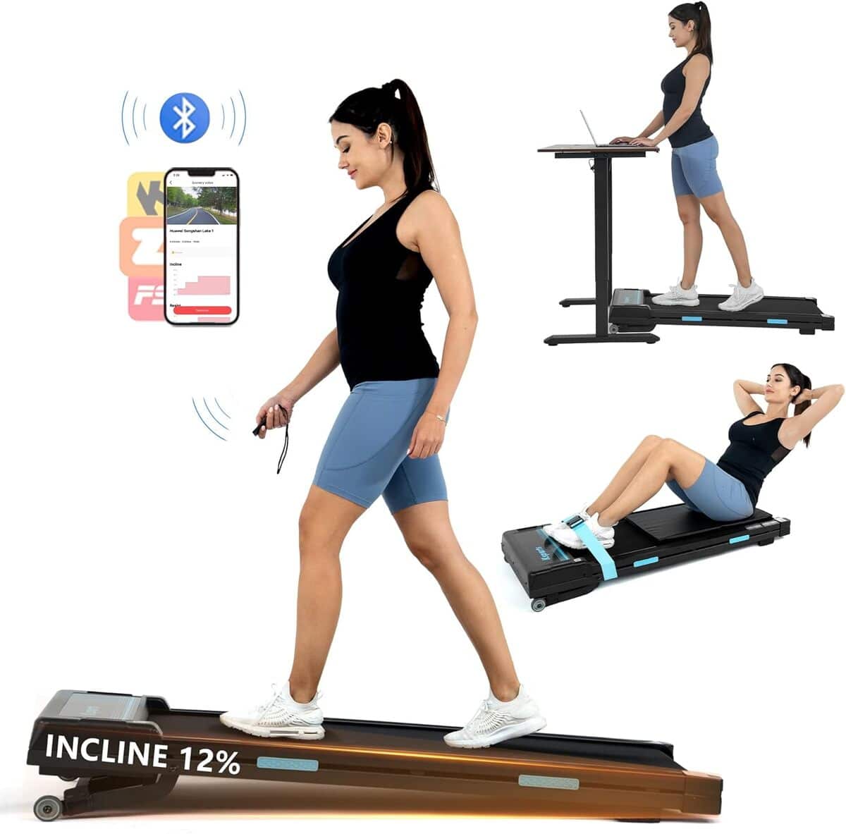 Test du tapis de course Ksports pliable 2, 5 HP avec Bluetooth