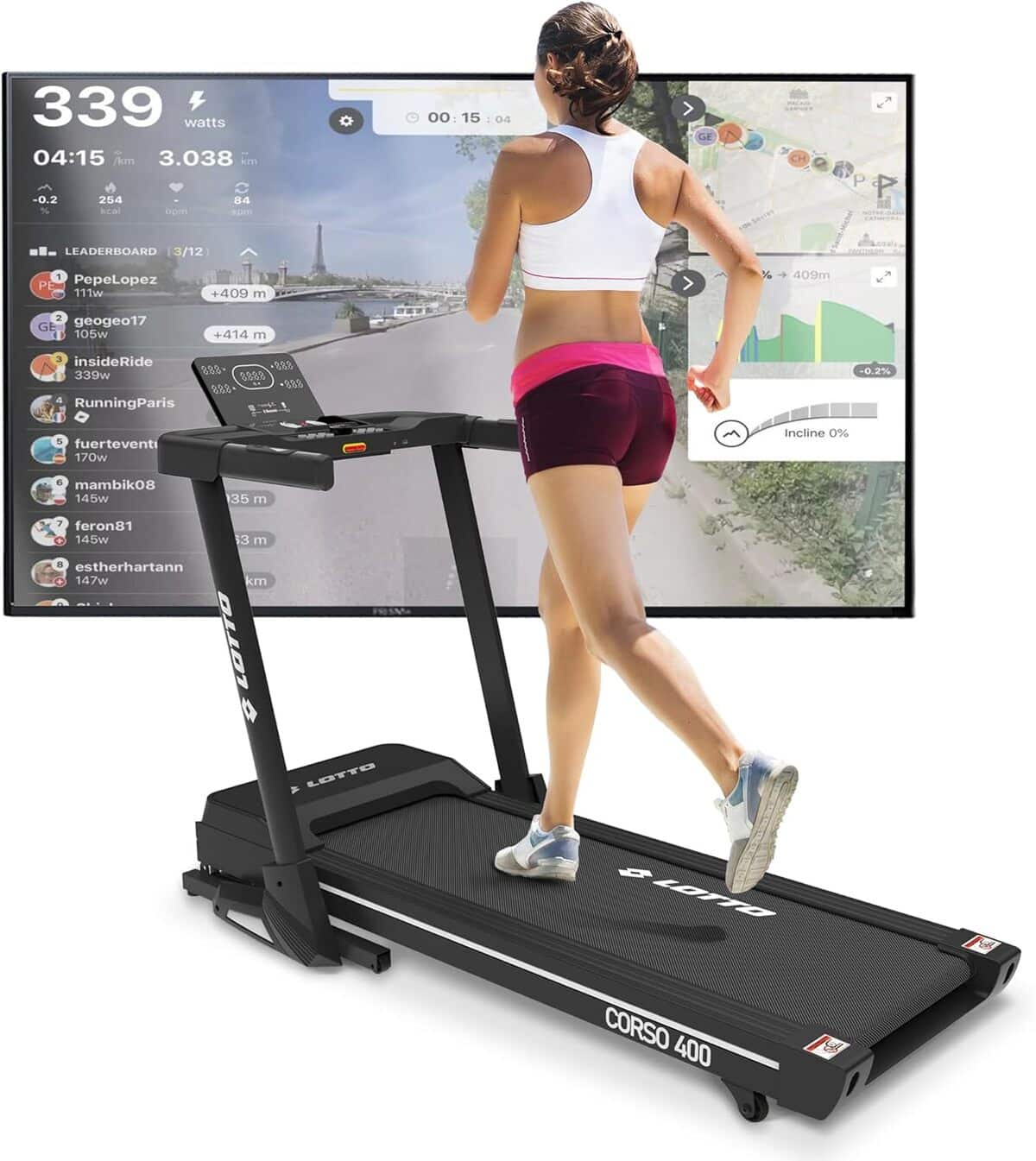 Test du tapis de course Lotto Corso 400 : puissance et connectivité