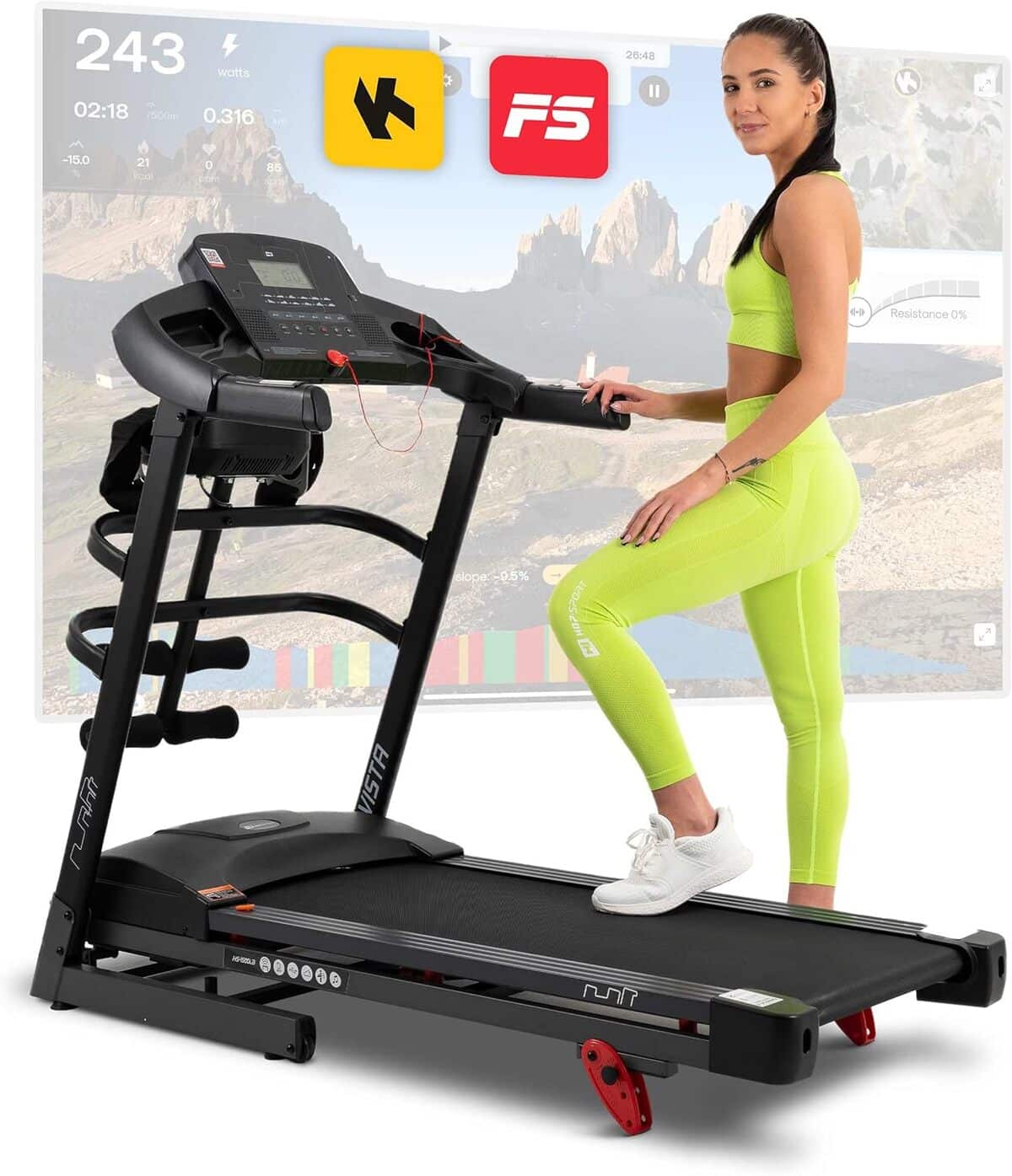Test du tapis de course pliable Hop-Sport HS-1500LB Vista : performance et confort