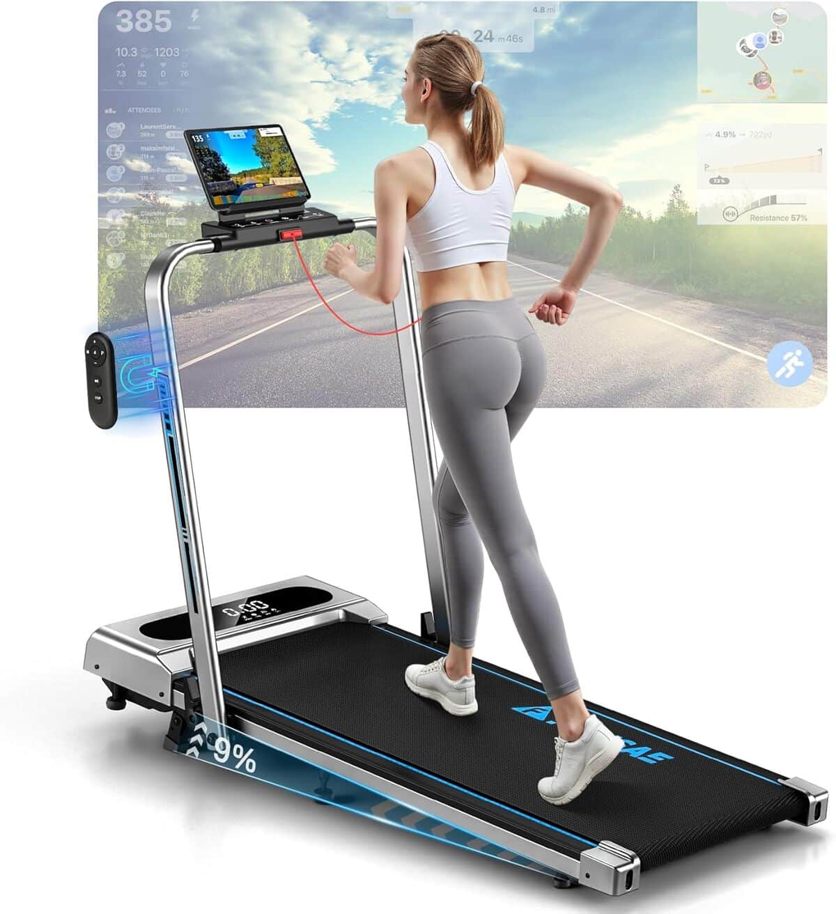 Test : tapis de course pliable FOUSAE, puissance et praticité