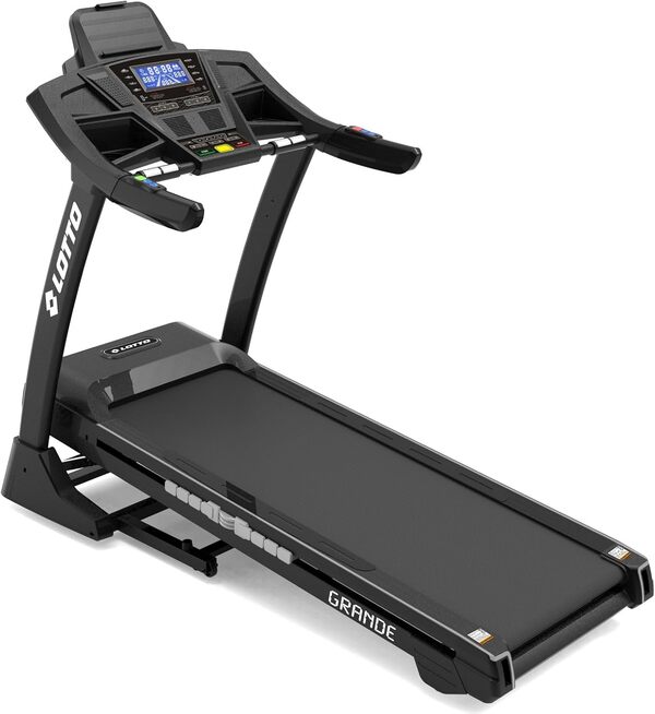LOTTO Grande Tapis de Course Electrique Pliable,4.75 HP,Max 130kg,Bluetooth Fitshow/Kinomap/Zwift,Inclinaison Automatique,Computer LCD,Vitesse 1-20km/h 150 * 51cm