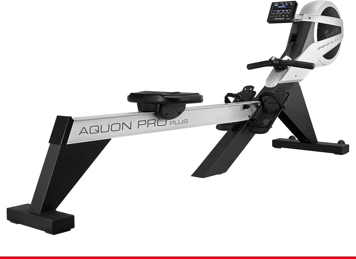 Test du rameur FINNLO Aquon Pro Plus : argent/noir compact et performant