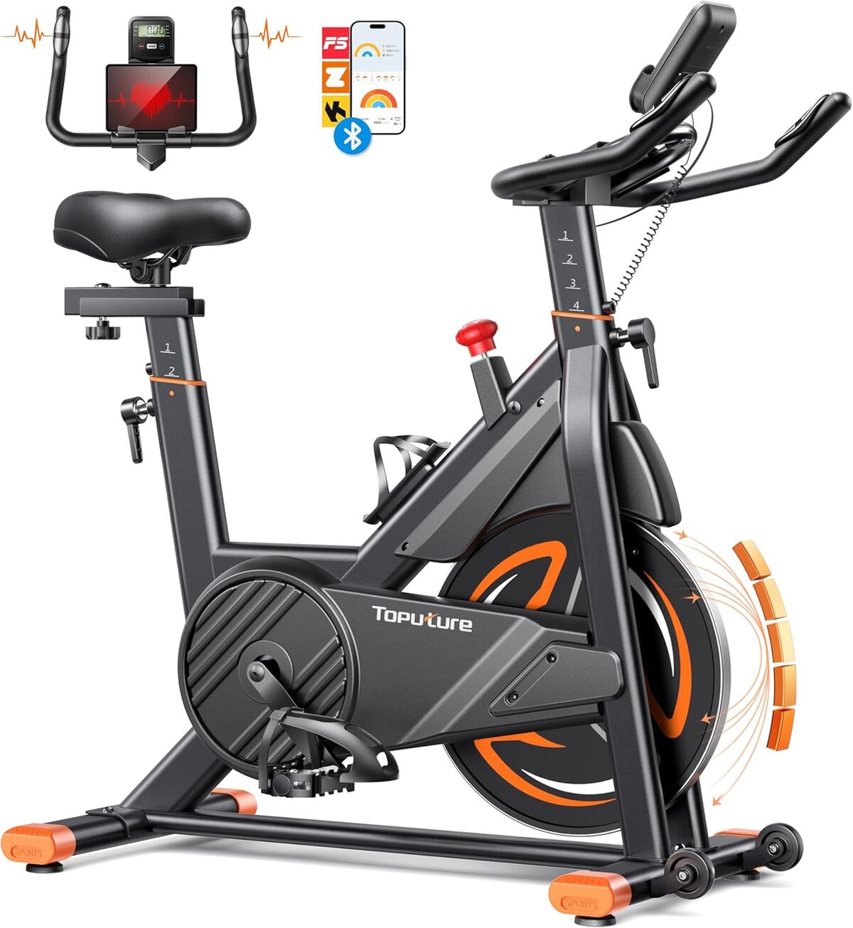 Test : vélo d'appartement silencieux Toputure 160kg