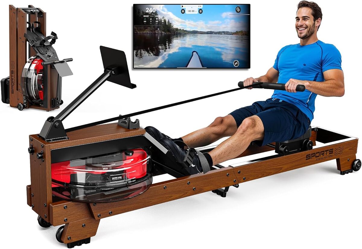 Test du rameur VOWVIT en chêne : pliable et connecté