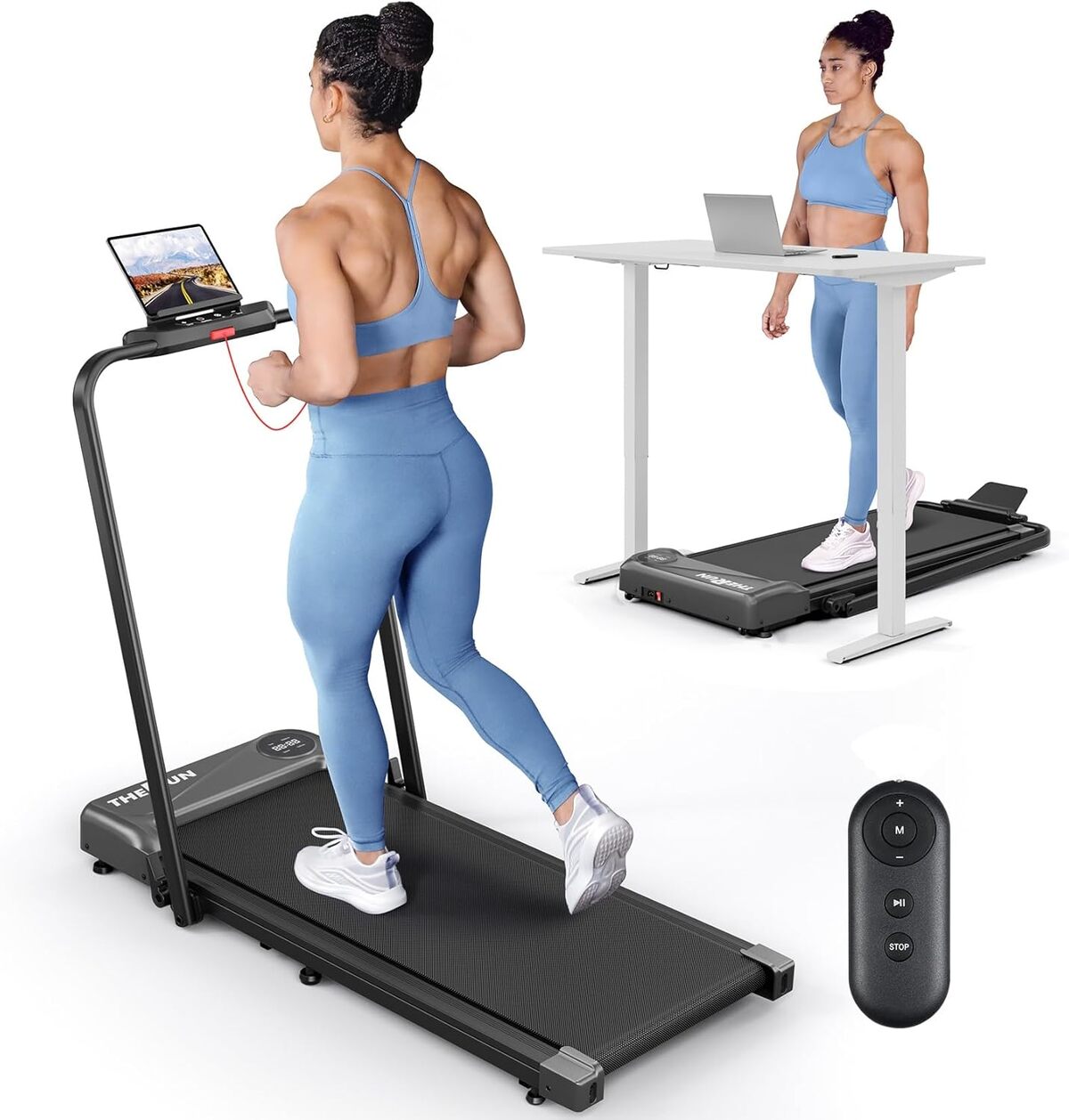 Test du tapis de course pliable 10 km/h avec écran LCD