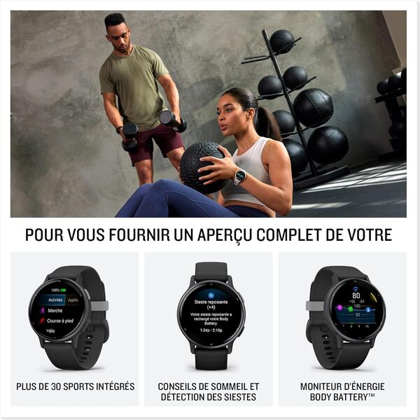 Garmin vívoactive 5 - Montre connectée GPS Sport et santé