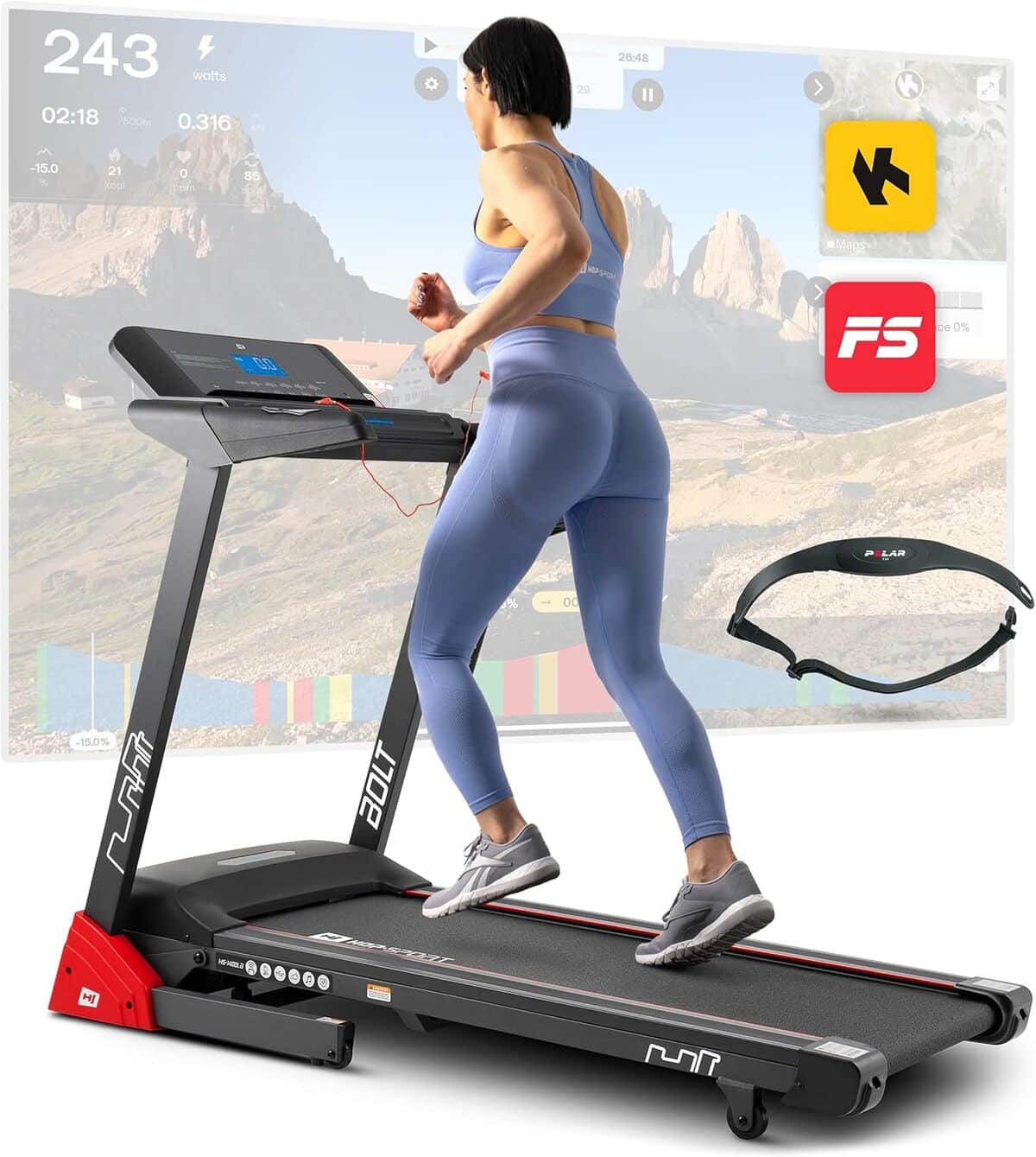 Test du tapis de course pliable HOP-Sport HS-1400LB Bolt
