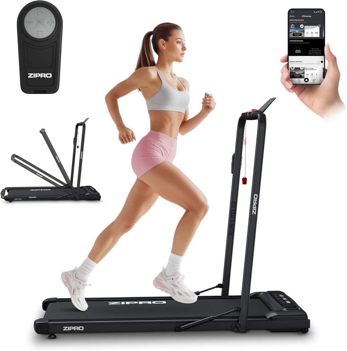 Test : tapis de course compact ZIPRO Newlite et ses deux modes d'entraînement