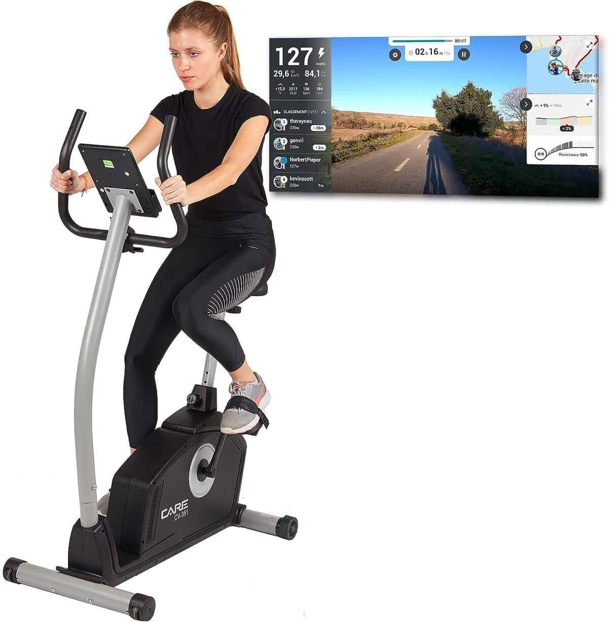 Test : vélo d'appartement motorisé Care Fitness CV-351 performant
