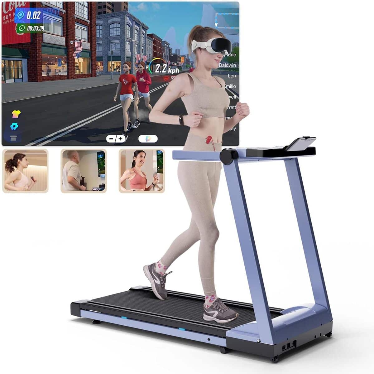 Essai du tapis de course pliable DeerRun 2573W avec contrôle par application