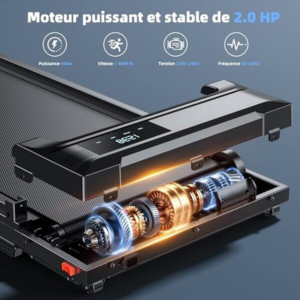 Découvrez notre test complet du tapis de marche pliable à 6 km/h. Compact et silencieux, il allie performance et discrétion pour vos séances à domicile.