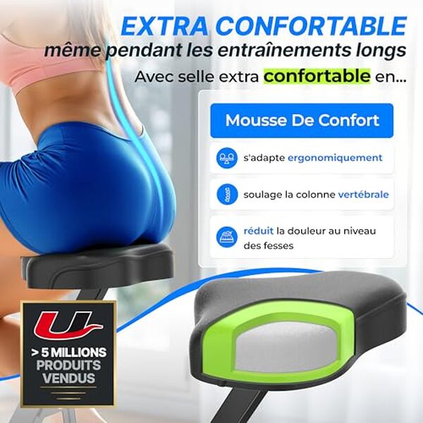 Découvrez notre analyse détaillée du vélo d'appartement ultrasport F-Bike Pro : un modèle pliable, silencieux et idéal pour votre espace fitness à domicile.