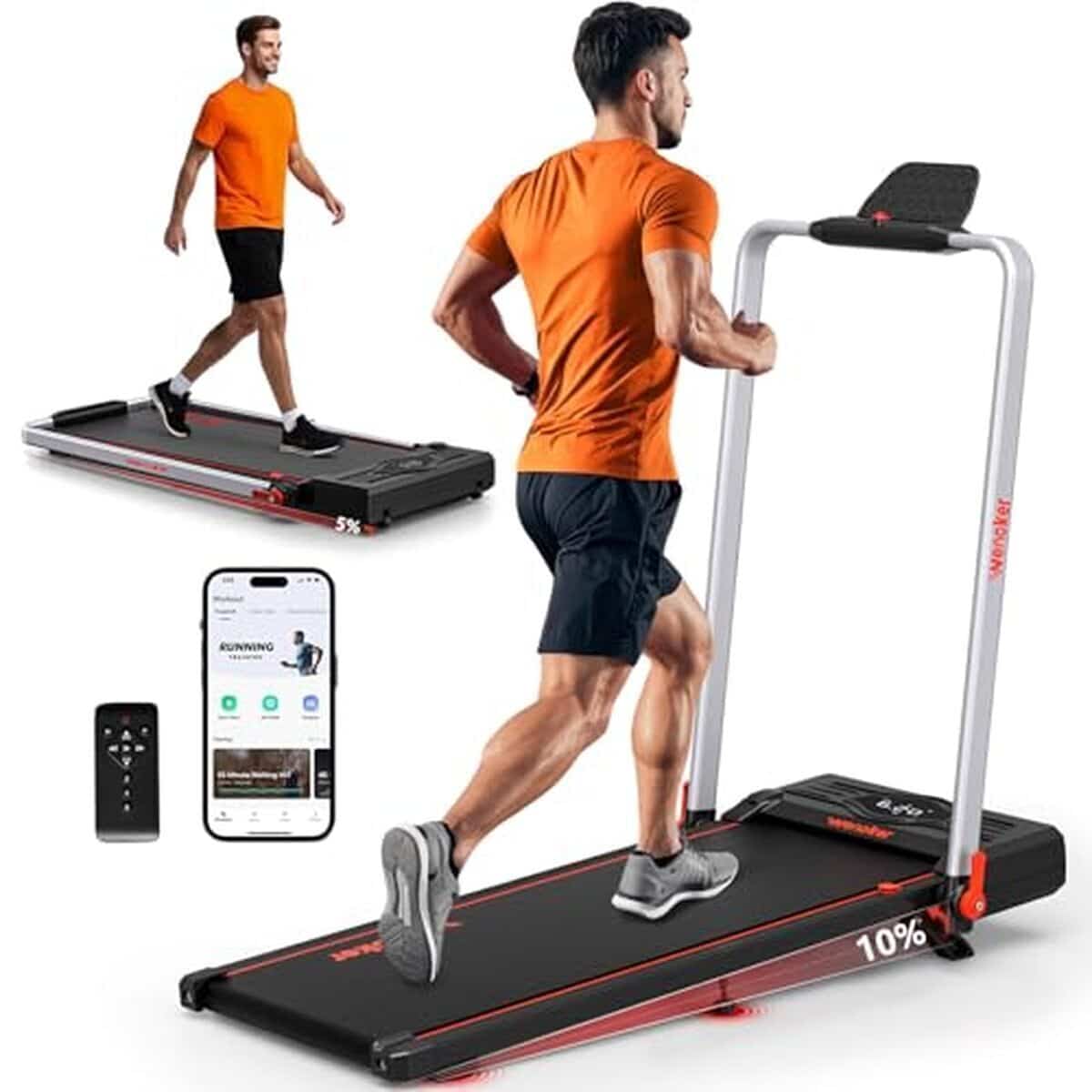 Test : tapis de course pliable 3 en 1 avec inclinaison et application