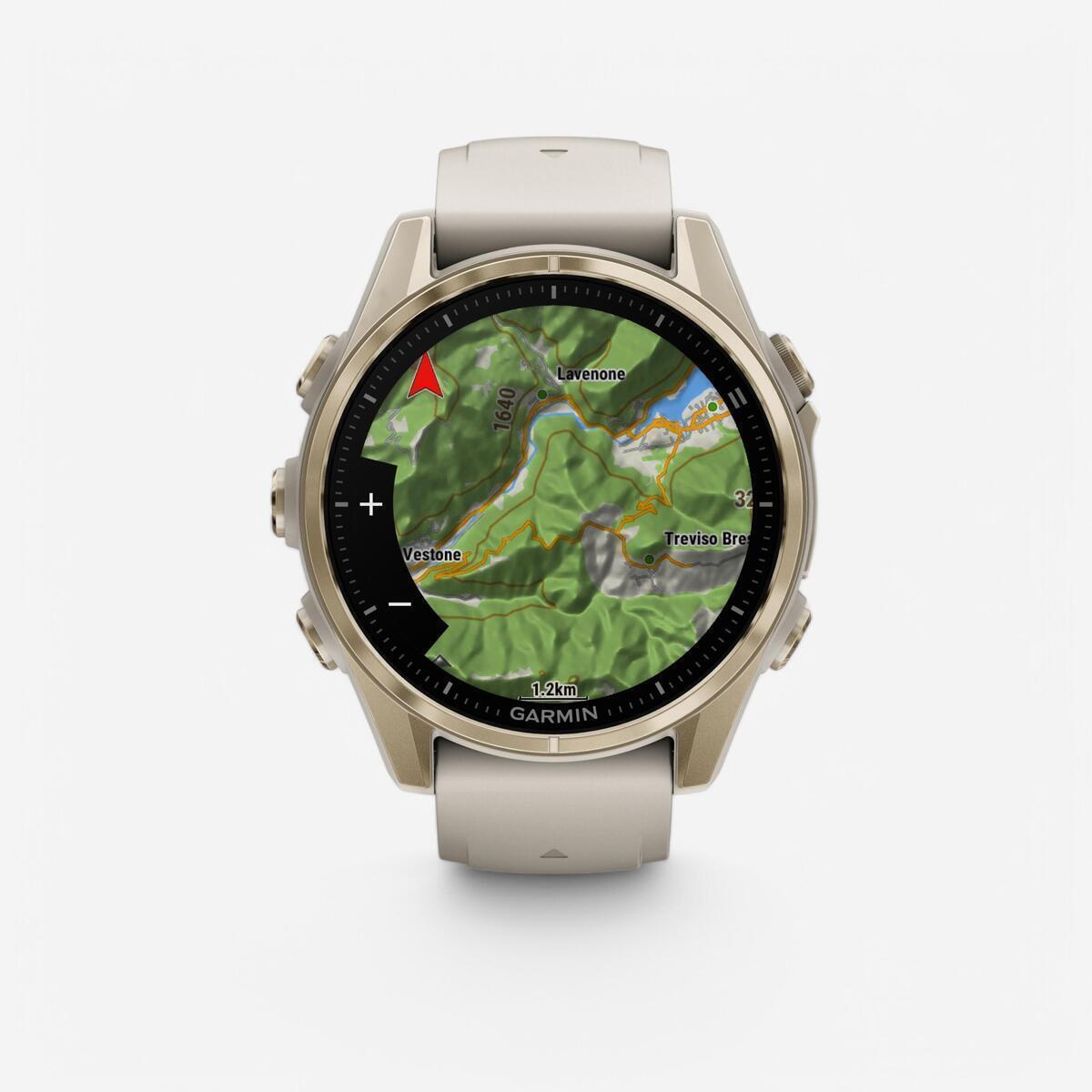 Test Decathlon : montre connectée Fēnix 8 Soft Gold 43mm