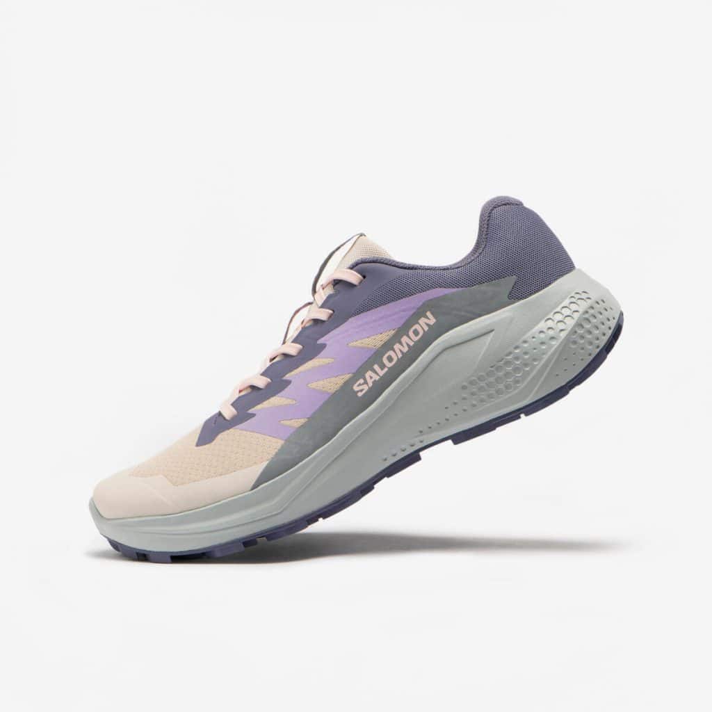 Test des chaussures de running trail Decathlon Salomon Supraglide violettes