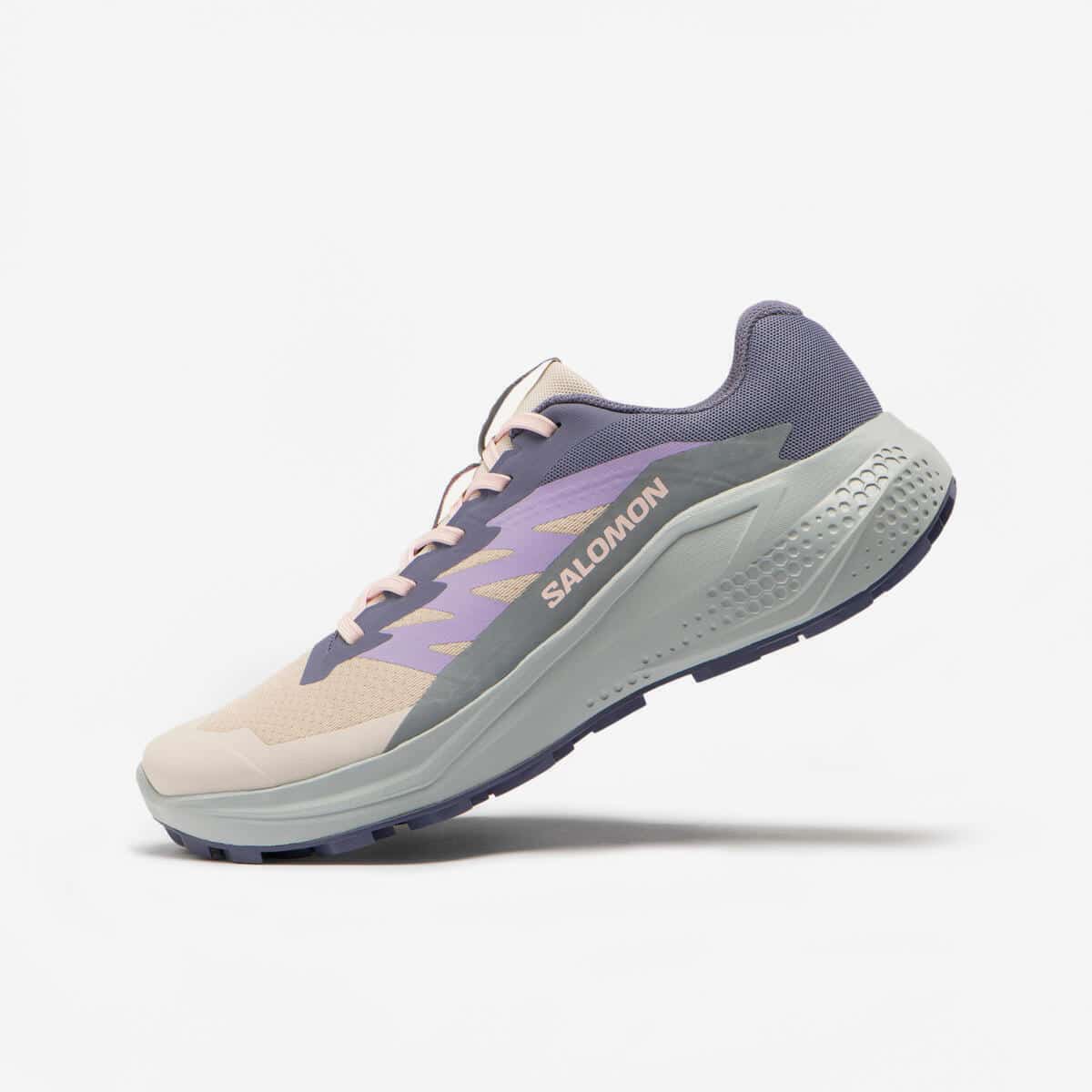 Test des chaussures de running trail Decathlon Salomon Supraglide violettes