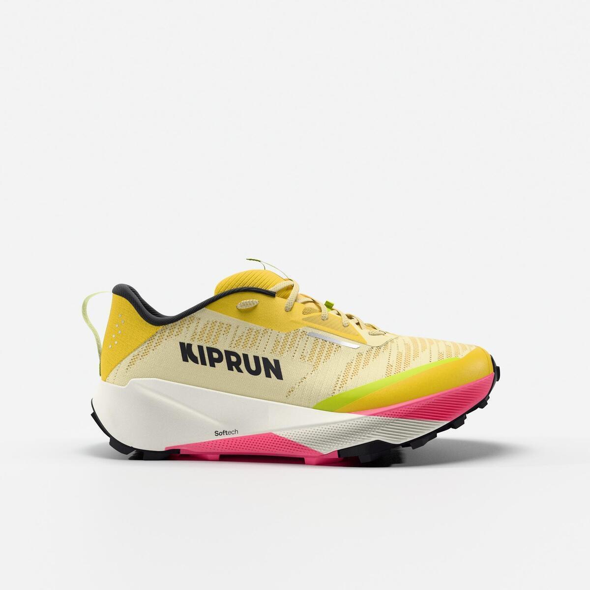 Test des chaussures de running trail femme Decathlon Kiprun Kipsummit jaunes